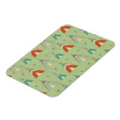 Southwest Geo Step | Groen theepatroon Magneet (Linkerzijde)