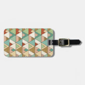 Southwest Geo Step | Hand Drawn Tribal Pattern Bagagelabel (Voorkant horizontaal)