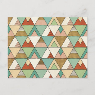 Southwest Geo Step Hand Drawn Tribal Pattern Briefkaart