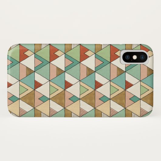Southwest Geo Step | Hand Drawn Tribal Pattern Case-Mate iPhone Case (Achterkant (horizontaal))