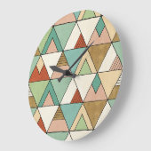 Southwest Geo Step | Hand Drawn Tribal Pattern Grote Klok (Hoek)