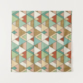 Southwest Geo Step | Hand Drawn Tribal Pattern Wandkleed (Voorkant)