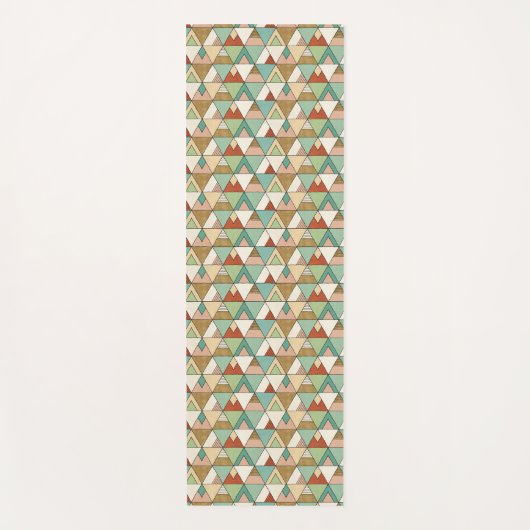 Southwest Geo Step | Hand Drawn Tribal Pattern Yogamat (Voorkant)
