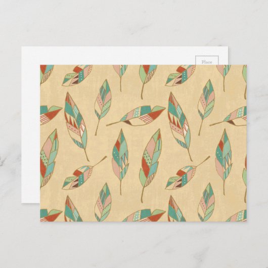 Southwest Geo Step | Koraalbedekking Briefkaart (Voorkant / Achterkant)