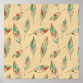 Southwest Geo Step | Koraalbedekking Poster (Voorkant)