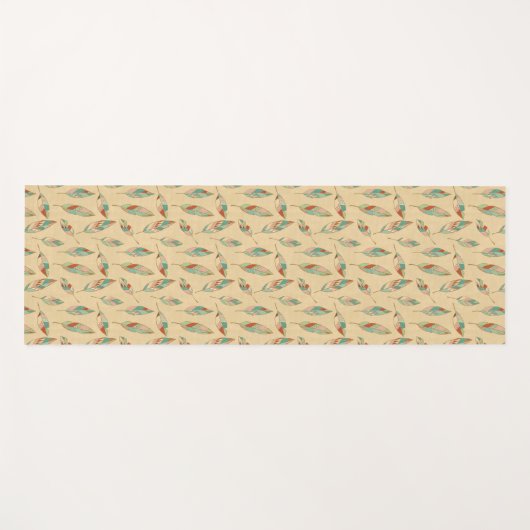 Southwest Geo Step | Koraalbedekking Yogamat (Voorkant (horizontaal))