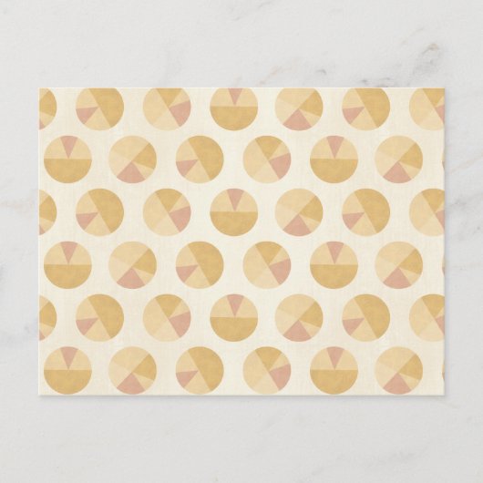 Southwest Geo Step | Oranje cirkelpatroon Briefkaart (Voorkant)