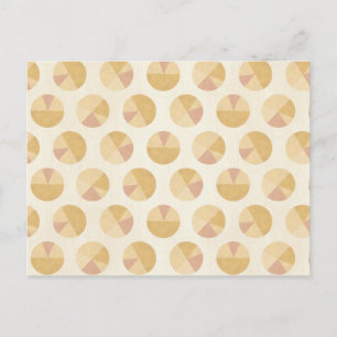 Southwest Geo Step   Oranje cirkelpatroon Briefkaart