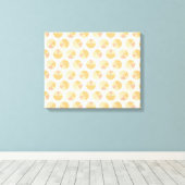 Southwest Geo Step | Oranje cirkelpatroon Canvas Afdruk (Insitu (Houten vloer))