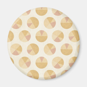 Southwest Geo Step   Oranje cirkelpatroon Magneet