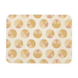 Southwest Geo Step   Oranje cirkelpatroon Magneet