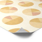 Southwest Geo Step | Oranje cirkelpatroon Poster (Hoek)