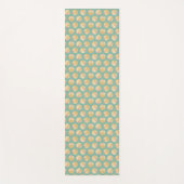 Southwest Geo Step | Oranje en groen cirkelpatroon Yogamat (Voorkant)