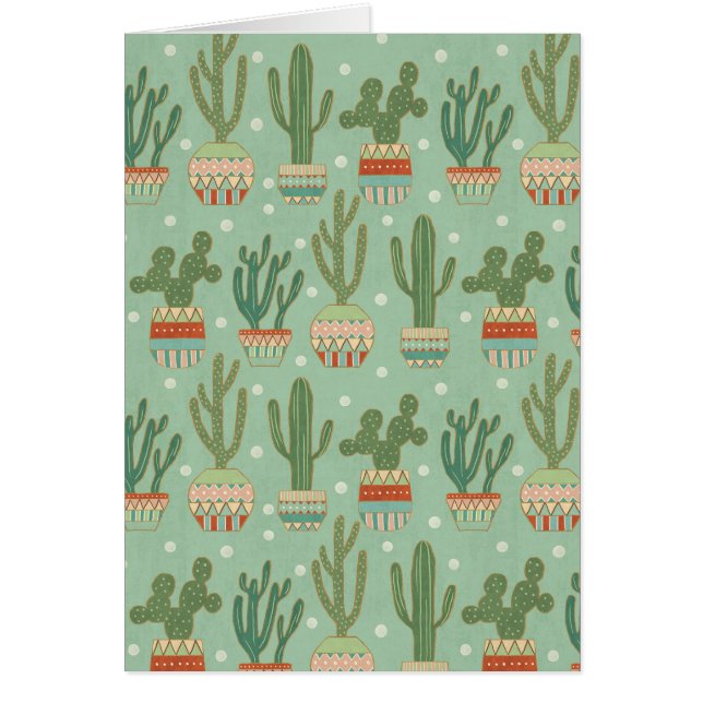 Southwest Geo Step | Potted Cactus Pattern (Voorkant)