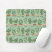 Southwest Geo Step | Potted Cactus Pattern Muismat (Met muis)