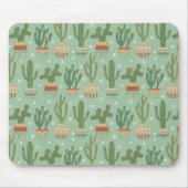 Southwest Geo Step | Potted Cactus Pattern Muismat (Voorkant)
