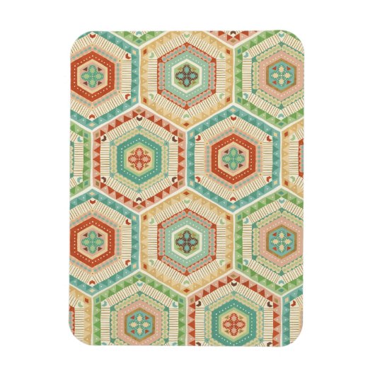 Southwest Geo Step | Southwest Hexagon Pattern Magneet (Verticaal)