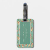 Southwest Geo Step | Waterverf Vuurpatroon Bagagelabel (Achterkant verticaal)