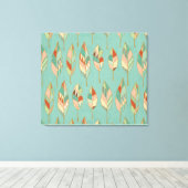 Southwest Geo Step | Waterverf Vuurpatroon Canvas Afdruk (Insitu (Houten vloer))