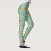 Southwest Geo Step | Waterverf Vuurpatroon Leggings (Rechts)