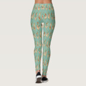 Southwest Geo Step | Waterverf Vuurpatroon Leggings (Achterkant)