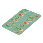 Southwest Geo Step | Waterverf Vuurpatroon Magneet (Linkerzijde)