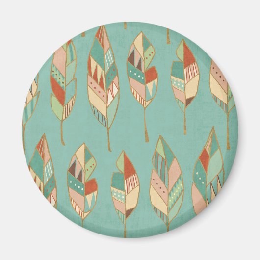 Southwest Geo Step | Waterverf Vuurpatroon Magneet (Voorkant)