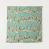 Southwest Geo Step | Waterverf Vuurpatroon Wandkleed (Voorkant (horizontaal))