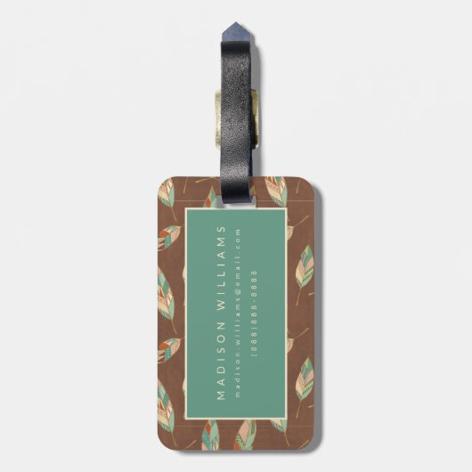 Southwest Geo Step | Zuidwestventilatie Bagagelabel (Achterkant verticaal)