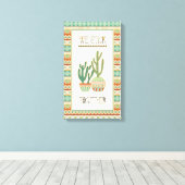 Southwest Geo VIII | We steken samen Canvas Afdruk (Insitu (Houten vloer))