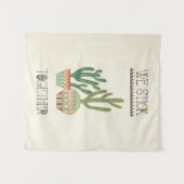 Southwest Geo VIII | We steken samen Wandkleed (Voorkant (horizontaal))