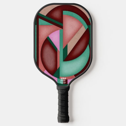 Southwest Geometric Symphony Midecentury Abstract Pickleball Paddle (Voorkant)