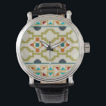 Southwest Geometry I Horloge<br><div class="desc">Patronen</div>