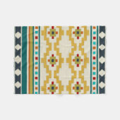 Southwest Geometry III Fleece Deken (Voorkant (Horizontaal))