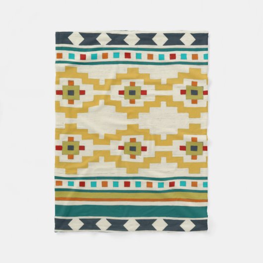 Southwest Geometry III Fleece Deken (Voorkant)
