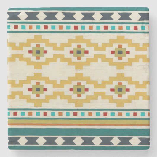 Southwest Geometry III Stenen Onderzetter (Voorkant)
