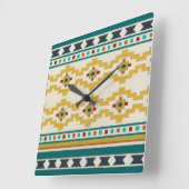 Southwest Geometry III Vierkante Klok (Hoek)