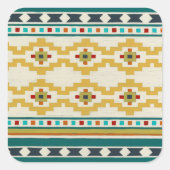 Southwest Geometry III Vierkante Sticker (Voorkant)