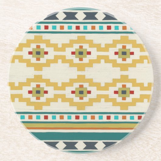 Southwest Geometry III Zandsteen Onderzetter (Voorkant)