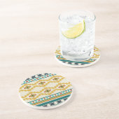 Southwest Geometry III Zandsteen Onderzetter (Zijkant)