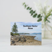 Southwest Harbour op Maine Briefkaart (Staand voorkant)