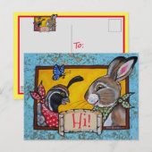 Southwest Hi Hallo Rabbit Quail Souvenir Briefkaart (Voorkant / Achterkant)