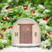 Southwest Holiday Chile Wreath Door Personalized Sneeuwbol (Kerstmis)