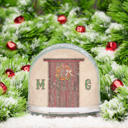 Southwest Holiday Chile Wreath Door Personalized Sneeuwbol