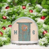 Southwest Holiday Chile Wreath Door Personalized Sneeuwbol (Kerstmis)