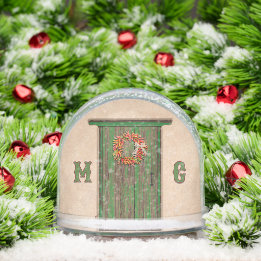 Southwest Holiday Chile Wreath Door Personalized Sneeuwbol