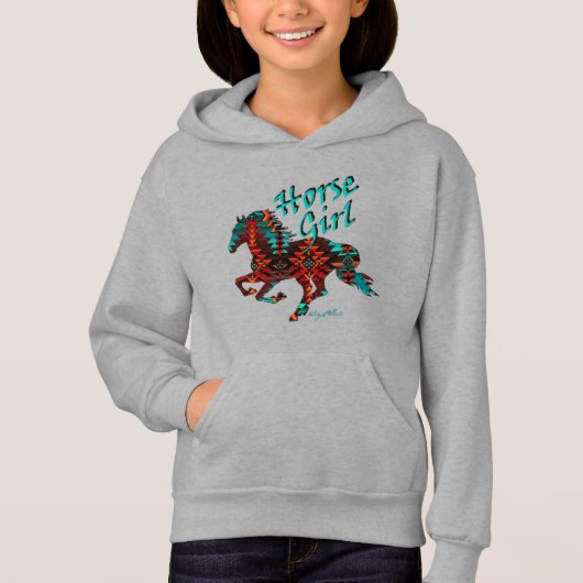 Southwest Horse, Horse Girl Hoodie (Voorkant)