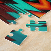 Southwest Horse Jigzaag Puzzle Legpuzzel (Zijkant)