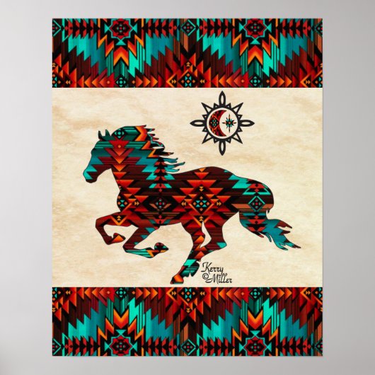 Southwest Horse Poster (Voorkant)
