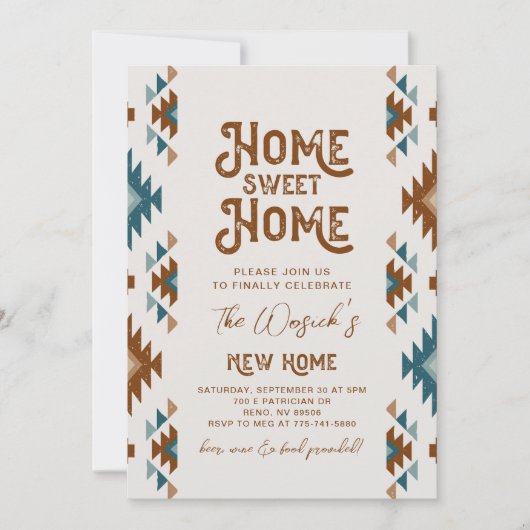 Southwest Housewarming uitnodiging | Huisverwarmin (Voorkant)